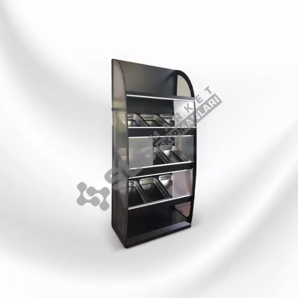 İki Katlı Aynalı Manav Reyonu