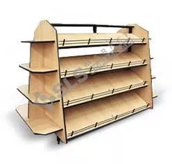 İki Katlı Aynalı Manav Reyonu