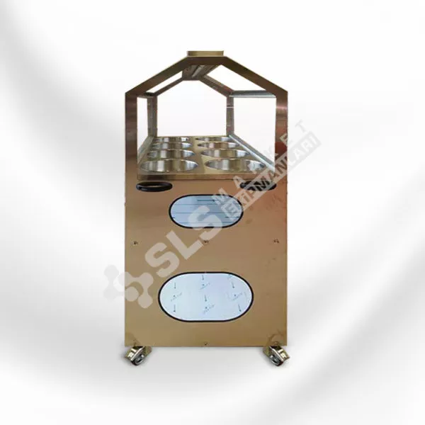 İki Katlı Aynalı Manav Reyonu